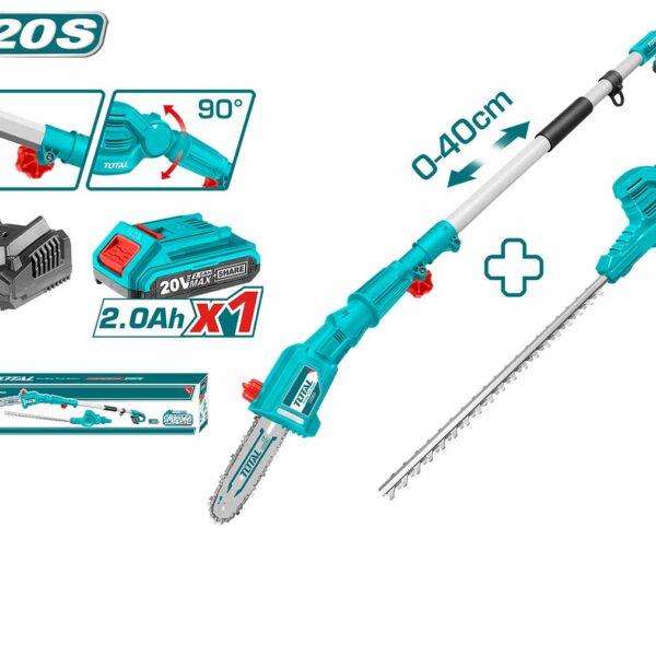 TPTS201681 Li-ion Pole Saw with Pole Hedge Trimmer