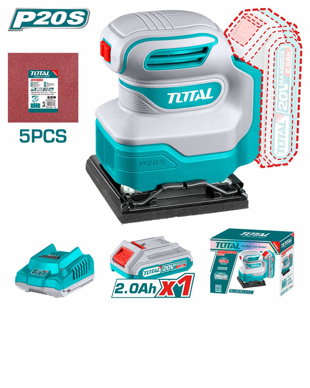 TSHSLI20141 TSHSLI20141 Li-ion Palm Sander - Image 1