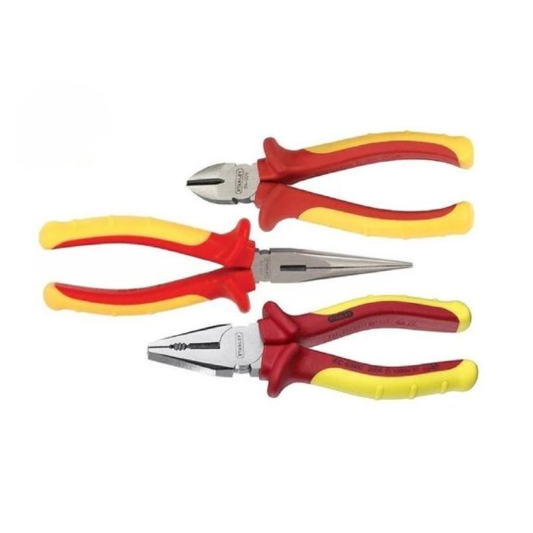 STANLEY 84011 VDE PLIER SET X 3PC (84001 , 84003 , 84007) X 1000V (WIREMAN USE)