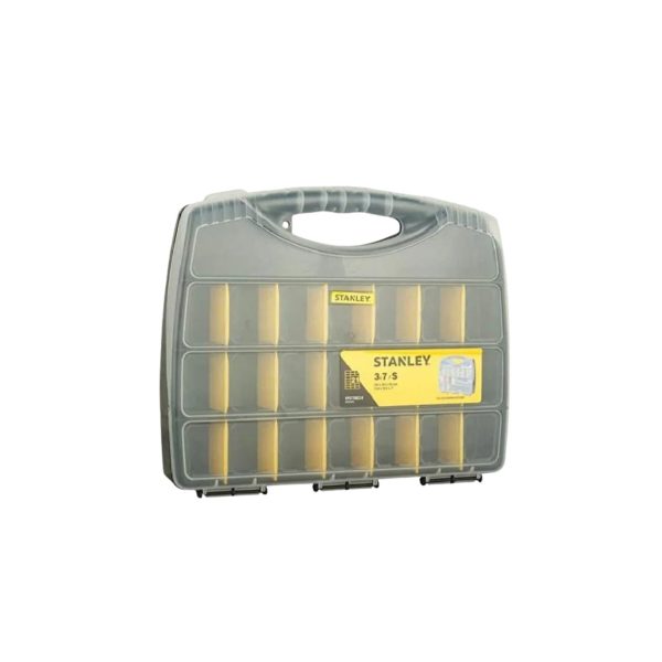STANLEY STST73822-8 TOOL BOX POLYCARBONATE SMALL ORGANIZER WITH 21 SEPERATOR SLOT & TRANSPARENT LID