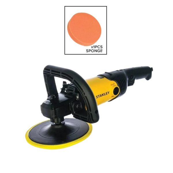 STANLEY SP137 CORDED CAR POLISHER 7" (180MM 1300W) 500-3600RPM 3.2KG