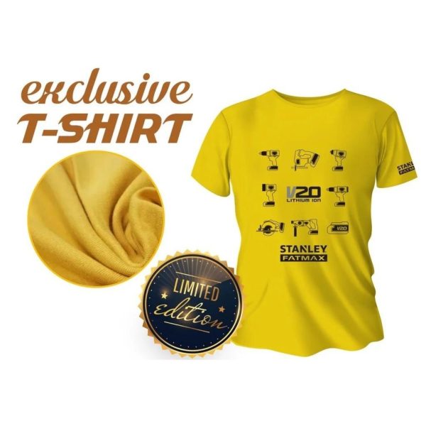 STANLEY T-SHIRT YELLOW  1PC (Assorted Size Subject to Availability) [ NOT FOR SALE ]