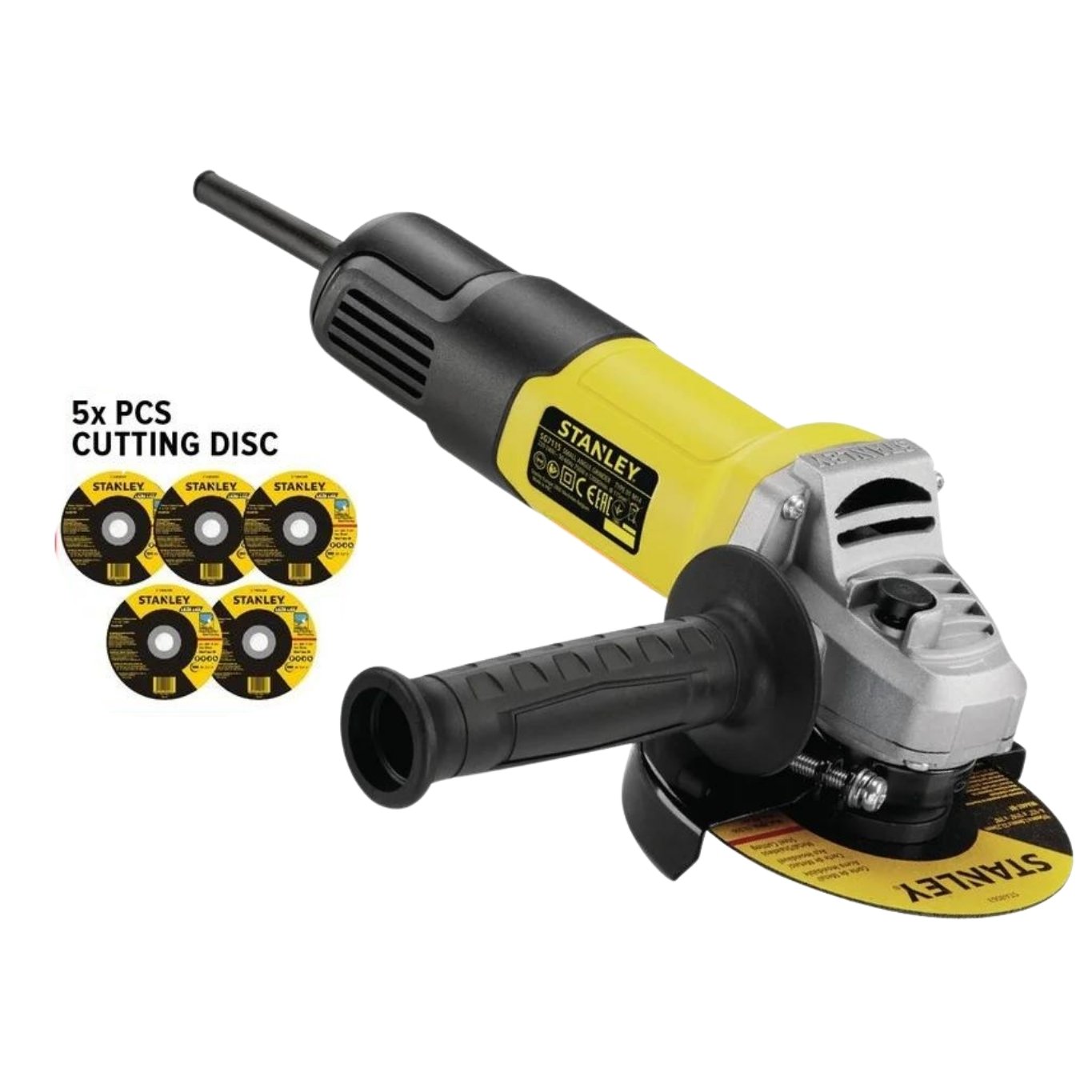 STANLEY0000071_01_b1fae1bb06f7 Stanley SG7100 Slim Small Angle Grinder Replacement (750W/100mm) 12000RPM STGS6100 - Image 1