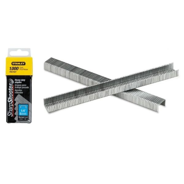 Stanley Heavy Duty Staples (1/4" x 6 mm/1 Pack x 1000 Pcs) TRA704T