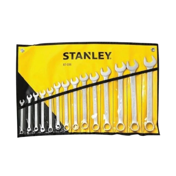 STANLEY 87-036-1 SLIMLINE COMB WRENCH SET 8-24MM 14PCS [ 87036 ]