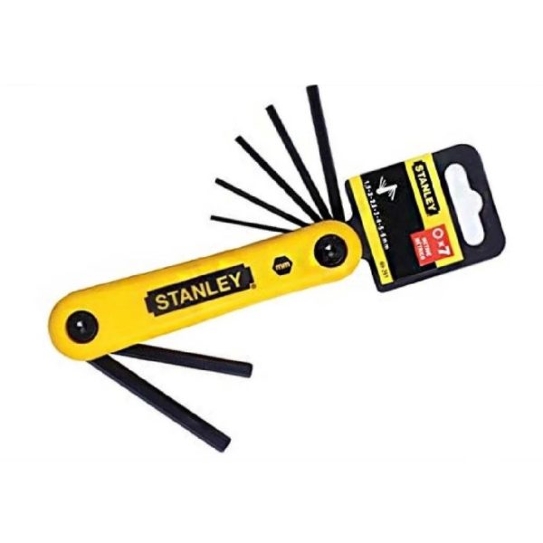 Stanley Hex Key Set Met Folding (7 Pcs/1.5mm-6mm) 69-261