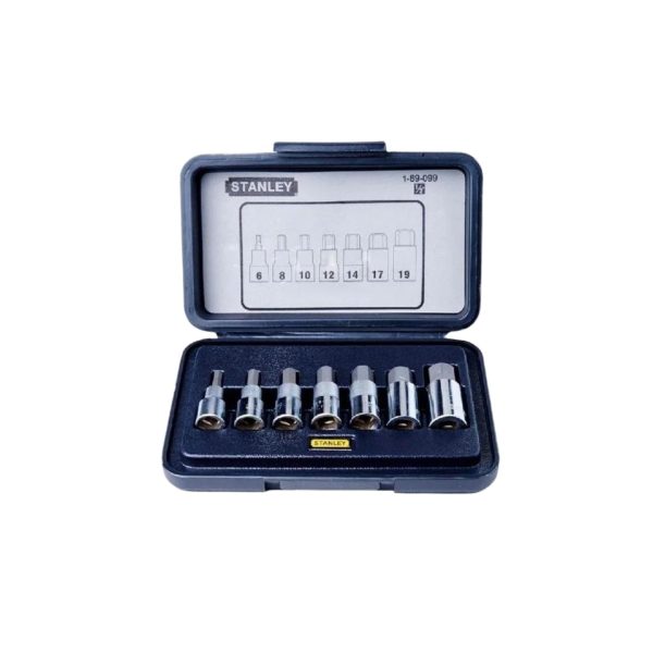 STANLEY 89099 1/2"DR SOCKET SET 7 PCS HEX BIT