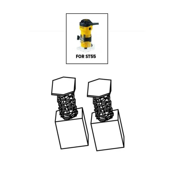 Stanley Carbon Brush Pair Sa For ST55 NA034177