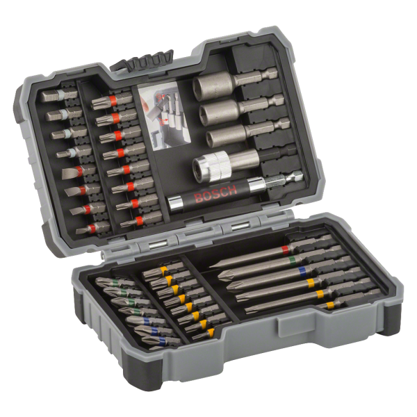 EXTRA HARD SCREWDRIVER BIT AND NUTSETTER SET, 43-PIECE