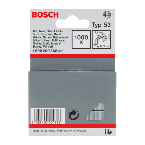 FINE WIRE STAPLE, TYPE 53