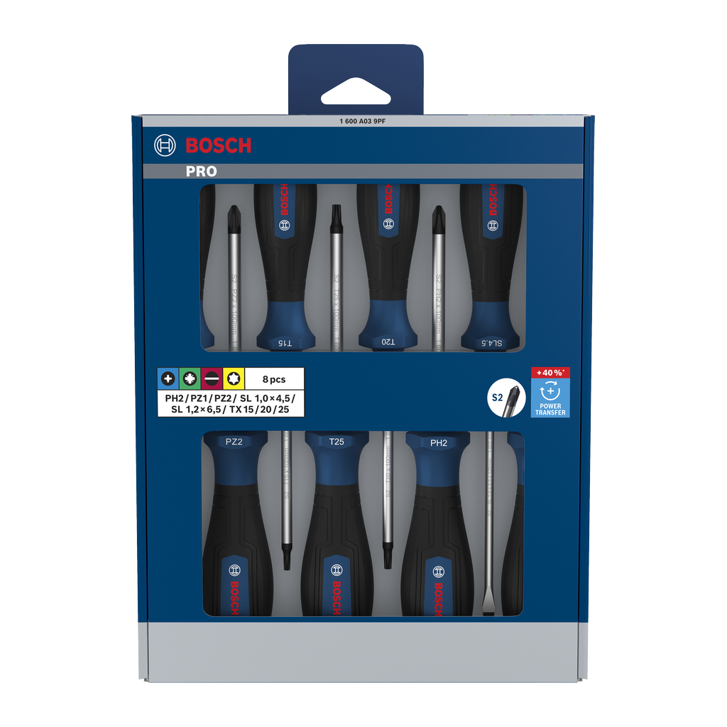 pro-screwdriver-set-ph-pz-sl-tx-8-pcs-1600a039pf PRO SCREWDRIVER PH/PZ/SL/TX SET, 6 PCS - Image 1