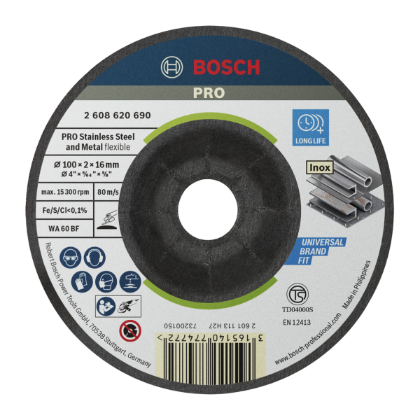 PRO SEMI-FLEXIBLE BONDED GRINDING DISC