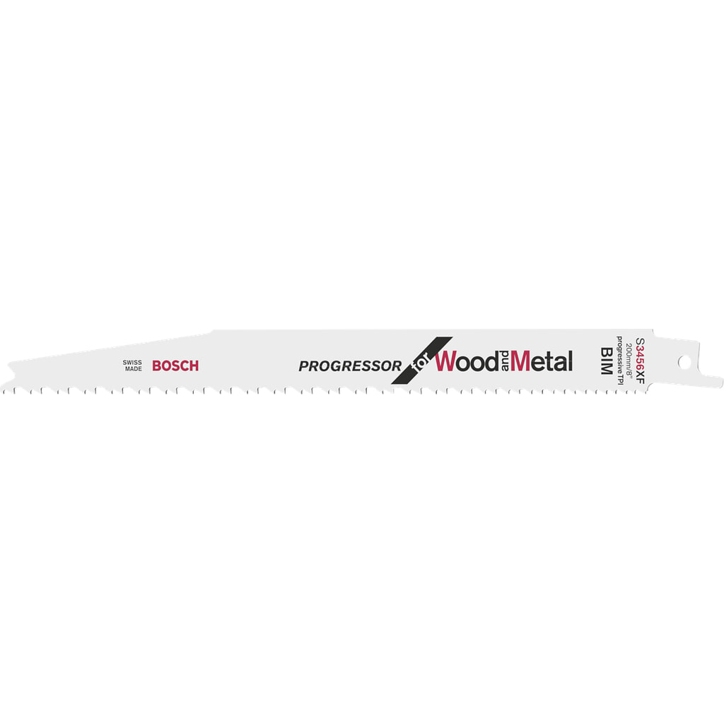 reciprocating-saw-blade-s-3456-xf-2608654406 S 3456 XF PROGRESSOR FOR WOOD AND METAL RECIPROCATING SAW BLADE - Image 1