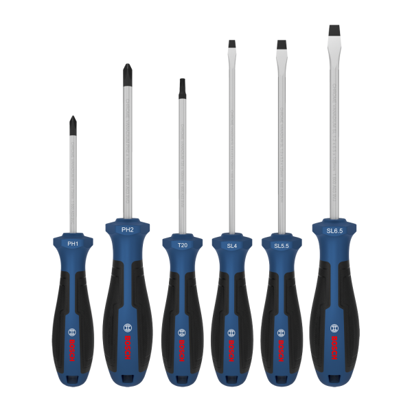 SCREWDRIVER SET, PH/TX/SL, 6 PCS
