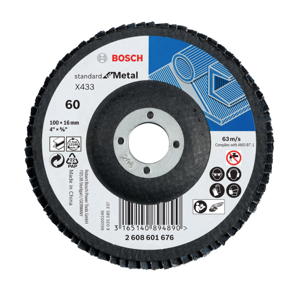 X433 STANDARD FOR METAL FLAP DISC