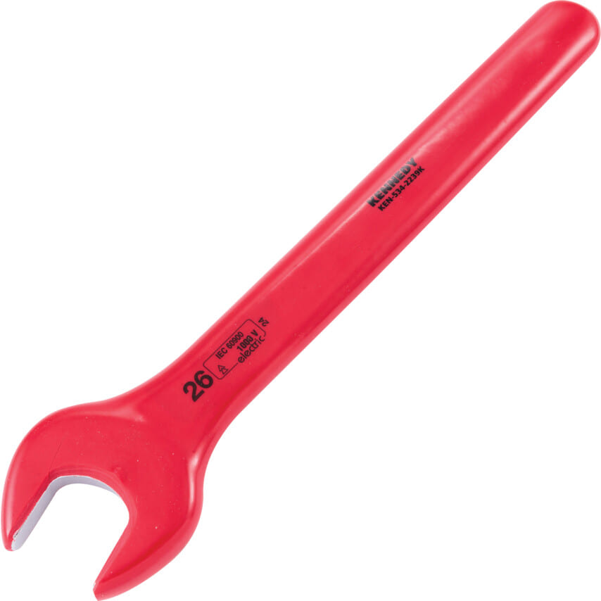 ken5342239k 26mm Insulated Open Jaw Wrench DIN 7446 - Image 1