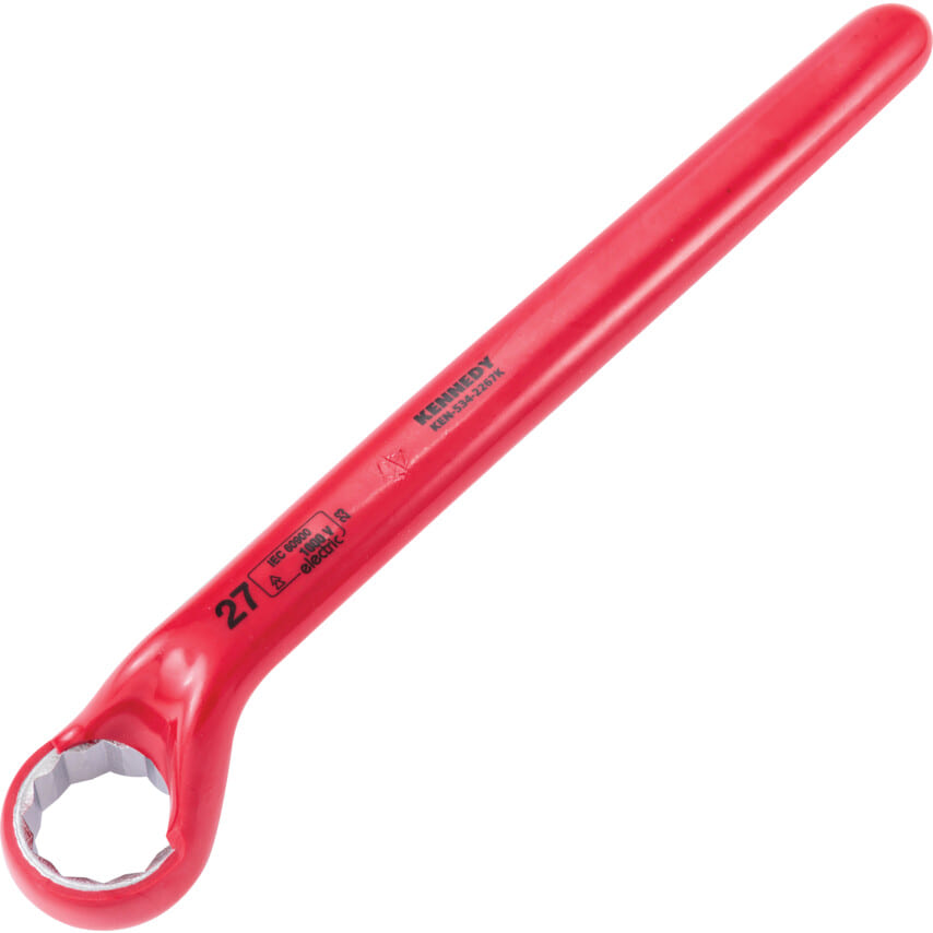 ken5342267k 27mm Insulated Ring Spanner Double Triangle 1000V - Image 1