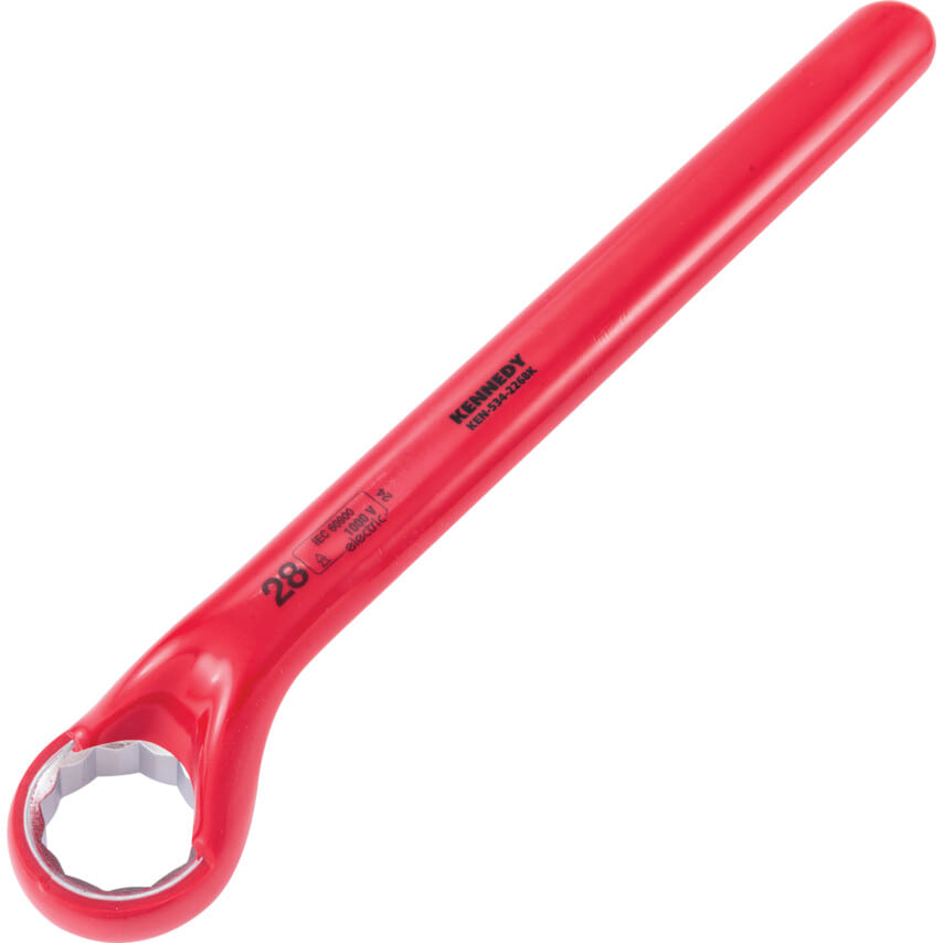 ken5342268k 28mm Insulated Ring Spanner Double Triangle 1000V - Image 1
