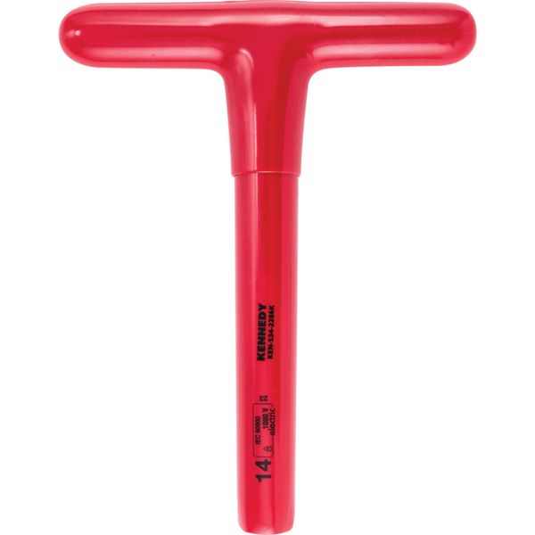 200 x 14mm Insulated T-Socket Wrench 1000V, DIN 7440