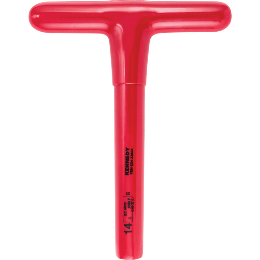 ken5342286k 200 x 14mm Insulated T-Socket Wrench 1000V, DIN 7440 - Image 1