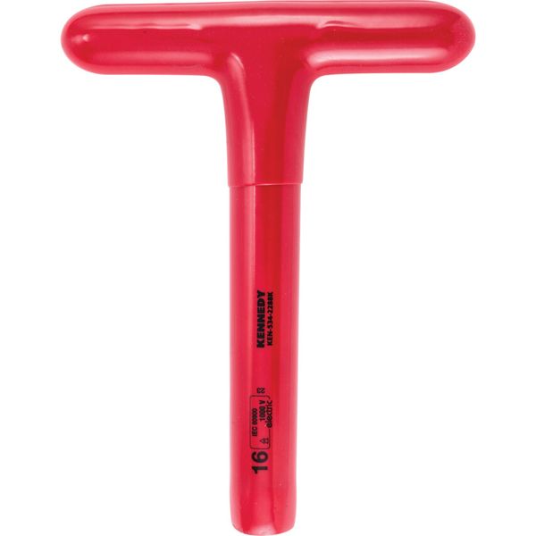 200 x 16mm Insulated T-Socket Wrench 1000V, DIN 7440