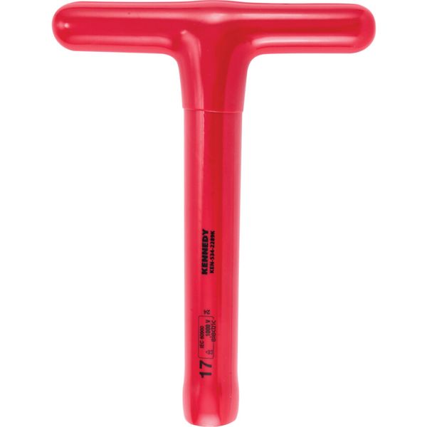 200 x 17mm Insulated T-Socket Wrench 1000V, DIN 7440