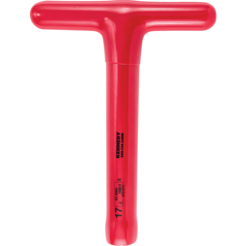 ken5342289k 200 x 17mm Insulated T-Socket Wrench 1000V, DIN 7440 - Image 1