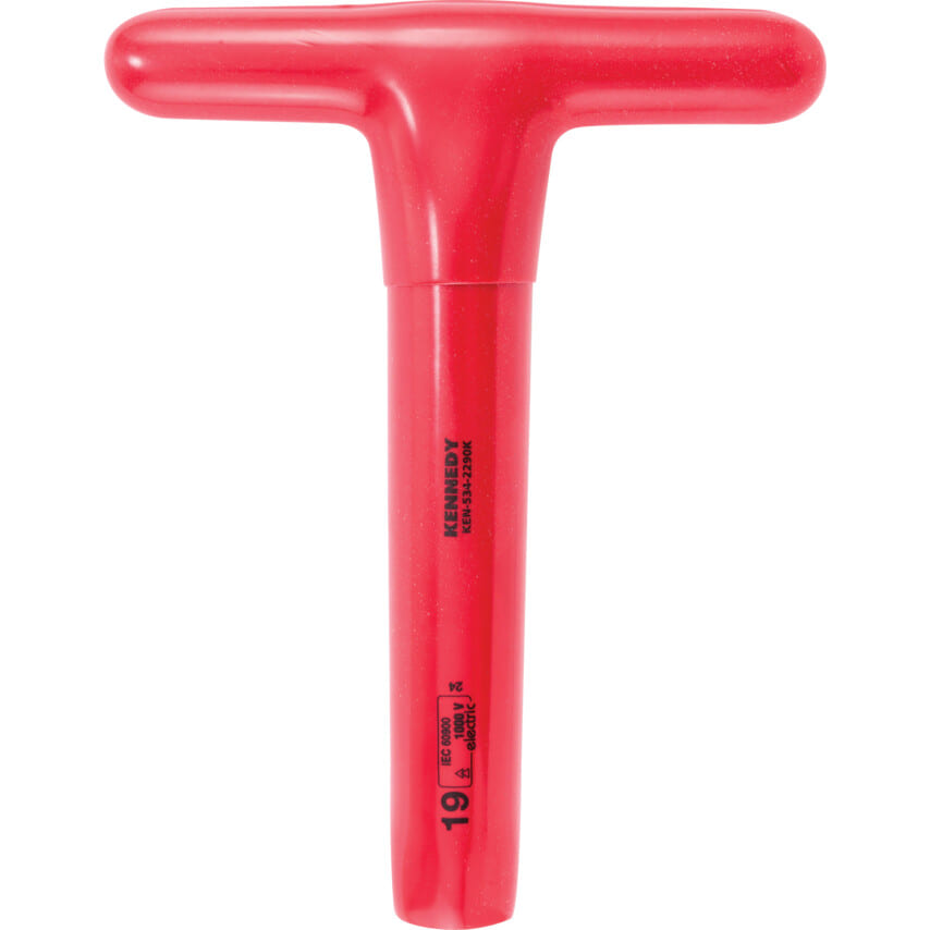 ken5342290k 200 x 19mm Insulated T-Socket Wrench 1000V, DIN 7440 - Image 1