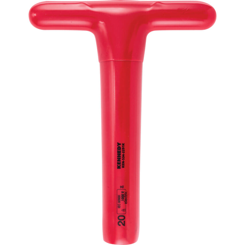 ken5342291k 200 x 20mm Insulated T-Socket Wrench 1000V, DIN 7440 - Image 1