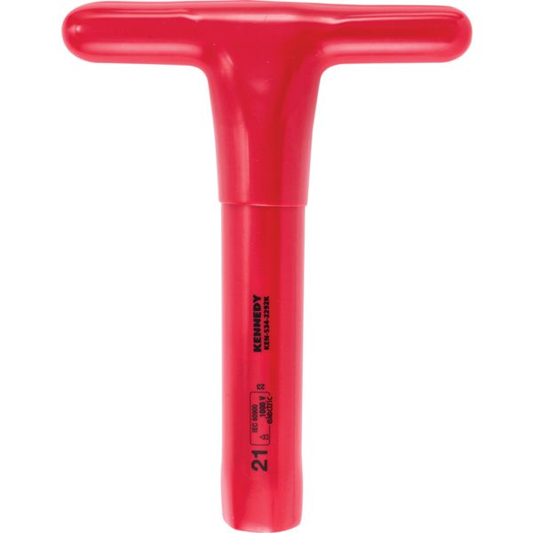 200 x 21mm Insulated T-Socket Wrench 1000V, DIN 7440