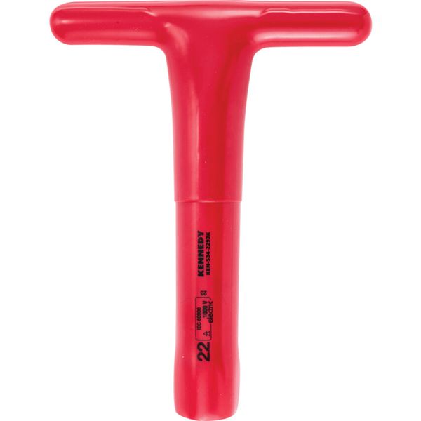 200 x 22mm Insulated T-Socket Wrench 1000V, DIN 7440