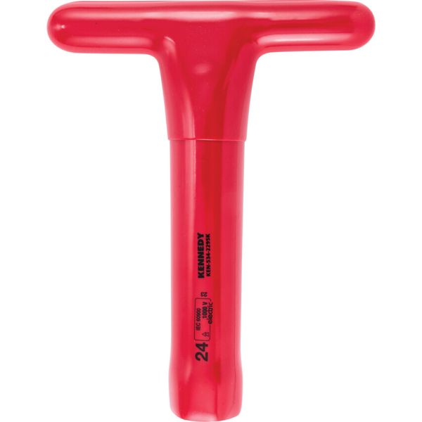 200 x 24mm Insulated T-Socket Wrench 1000V, DIN 7440