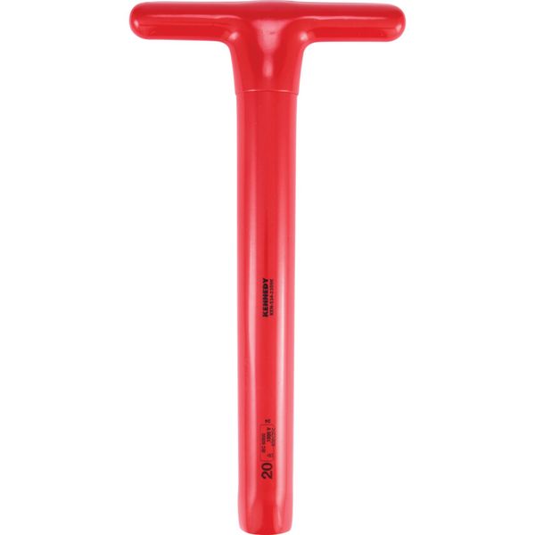 300 x 20mm Insulated T-Socket Wrench 1000V, DIN 7440